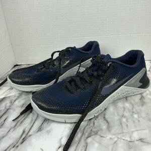 Nike Metcon 4 metallic blue women size 10 sneaker cross fit trainer shoe